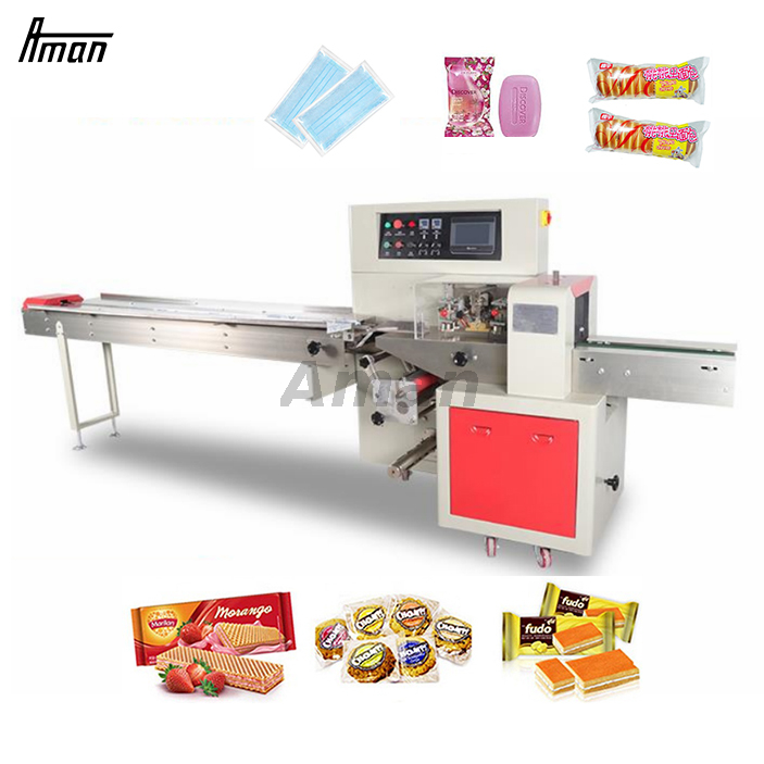 Automatische kussenzak Cake Instant Noodle Brood Biscuit Verpakkingsmachine